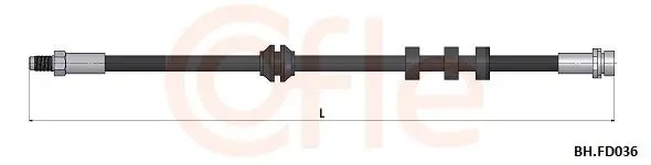 COFLE 92BHFD036 Шланг тормозной передн FORD