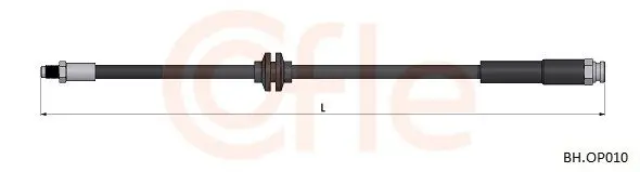 COFLE 92BHOP010 Шланг тормозной передн FIAT