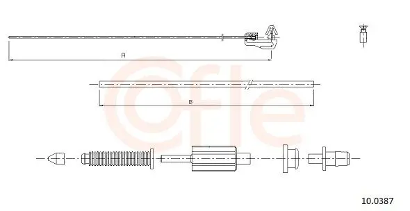 Cofle 92100387 Трос газа RENAULT: Clio 90-98