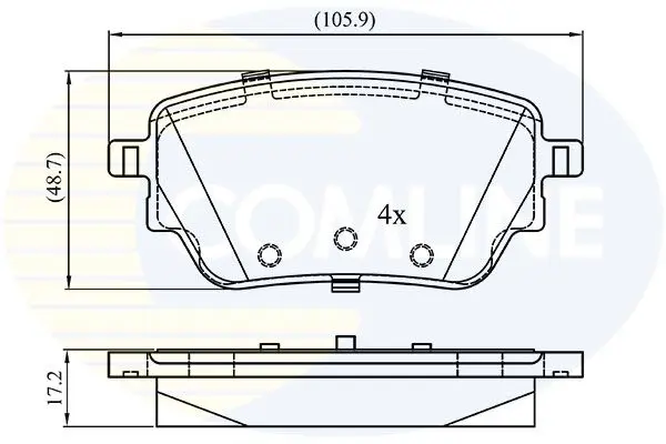 CBP02315 Колодки задн. W448,W447