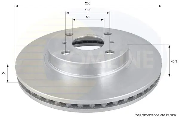 ADC01126V ДИСК ТОРМ TOY YARIS 1.0I 06 