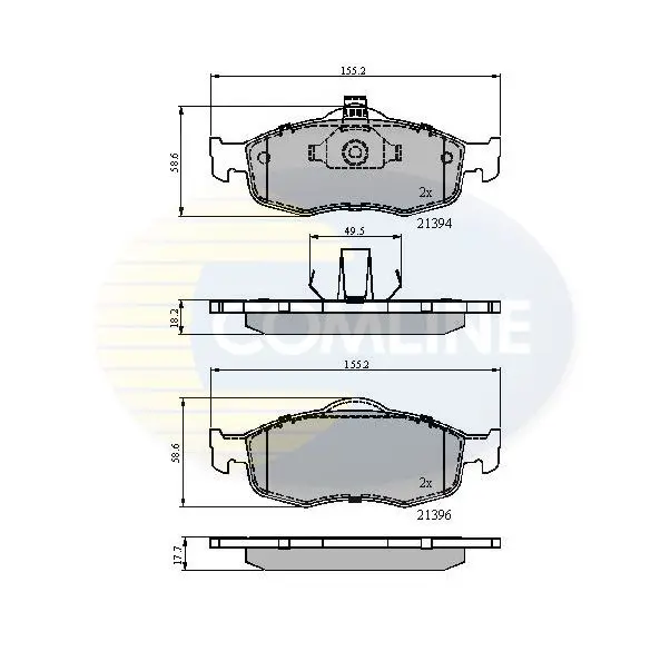 CBP0514 КОЛОДКИ ПЕР FRD MONDEO