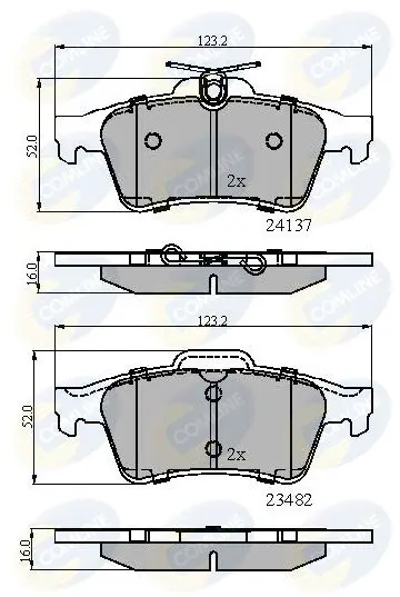 CBP01599 Колодки тормозные дисковые |