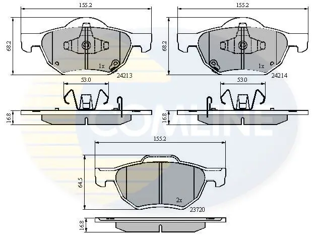 CBP31195 КОЛОДКИ ПЕР HON ACCORD VIII