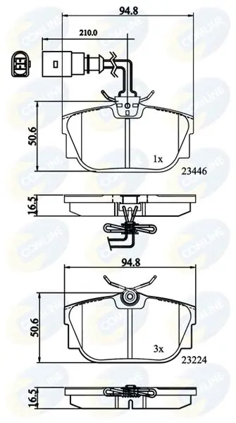 CBP11151 КОЛОДКИ ЗАД VW T4 97 /SHARAN