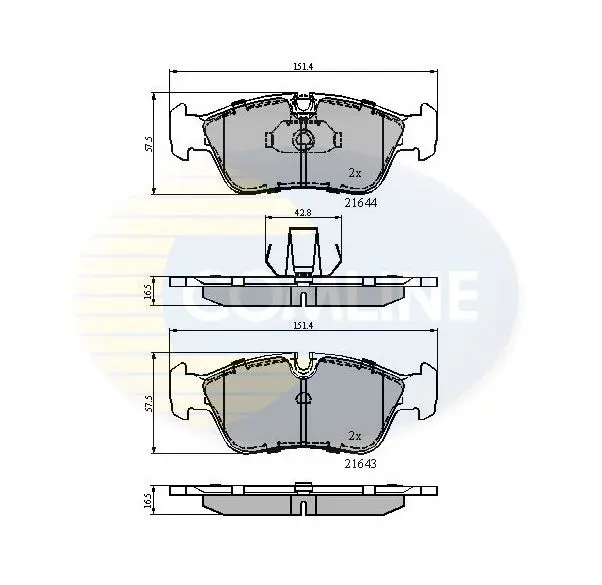 CBP01023 КОЛОДКИ ПЕР BMW E36/E46 90 