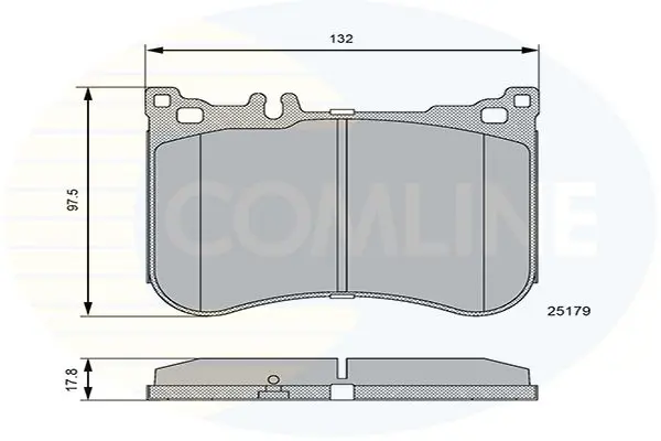 CBP06114 КОЛОДКИ ТОРМ ПЕР Mercedes Benz
