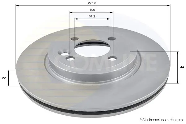 ADC1713V ДИСК ТОРМ MINI ONE/COOPER/S R50/R52/R53 1.4/1.6 ПЕ