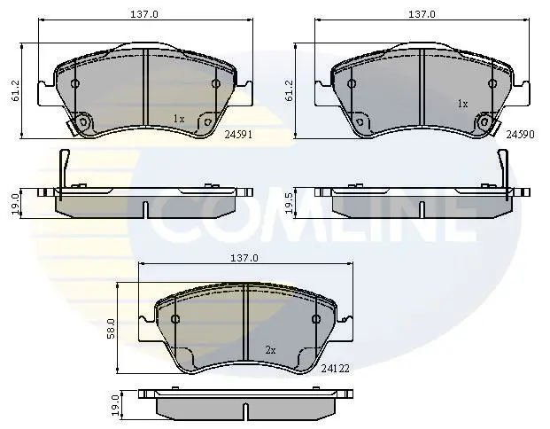 CBP31576 ТОРМОЗНЫЕ КОЛОДКИ ПЕРЕД. TOYOTA AURIS 1.4 2.2 07 
