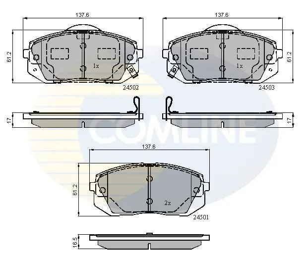 CBP31768 КОЛОДКИ ПЕР HYU IX35 2.0CRDI