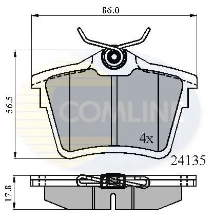 CBP01252 ТОРМОЗНЫЕ КОЛОДКИ ЗАДНИЕ CITROEN C5 1.6 3.0 08 /P
