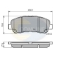 CBP01577 ТОРМОЗНЫЕ КОЛОДКИ ПЕРЕДН NISSAN QAHQAI/X-TRAIL 07-
