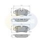 CBP01759 ТОРМОЗНЫЕ КОЛОДКИ ЗАДНИЕ MINI ONE/COOPER/S/D 06-