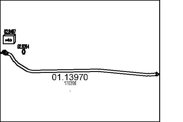 01.13970 Труба выхлопного газа