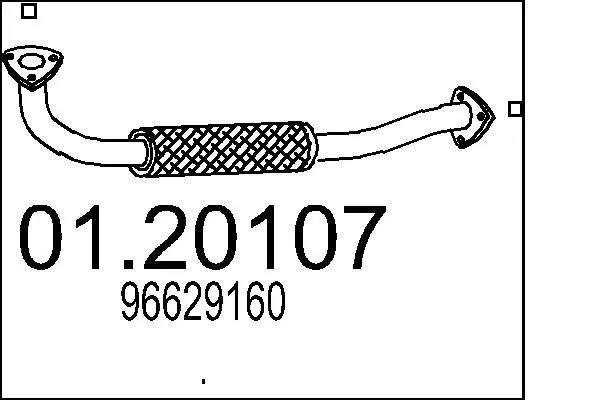01.20107 Труба выхлопного газа