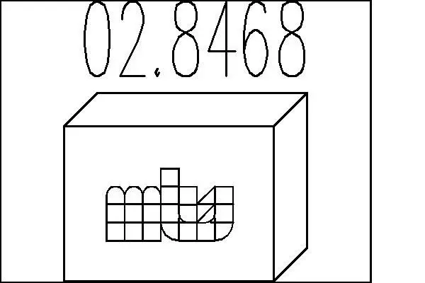 02.8468 Монтажный комплект, глушитель
