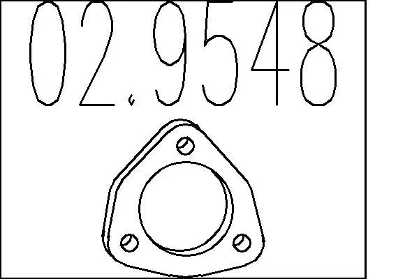 MTS 029548 Прокладка, труба выхлопного