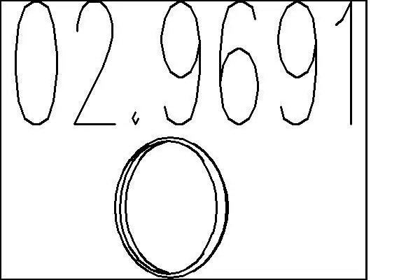02.9691 Уплотнительное кольцо, труба