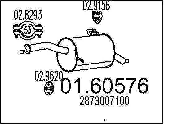 01.60576 Глушитель выхлопных газов