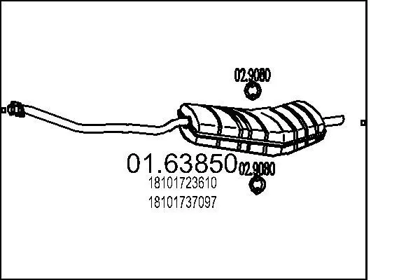 MTS 0163850 Глушитель выхлопных газов