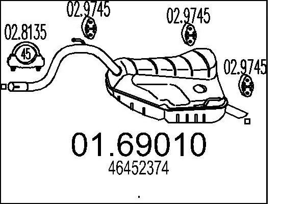 MTS 0169010 Глушитель выхлопных газов