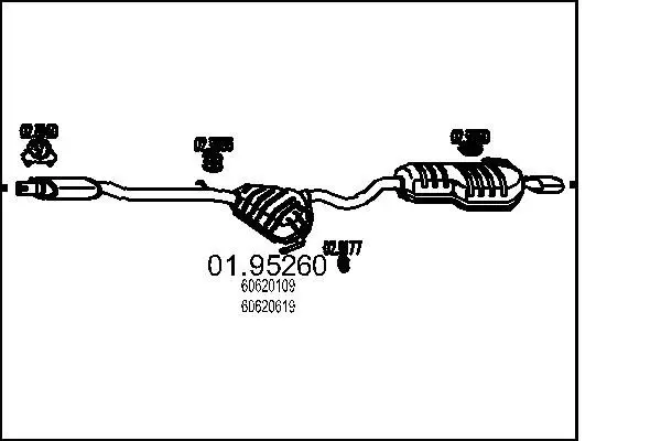 MTS 0195260 Глушитель выхлопных газов