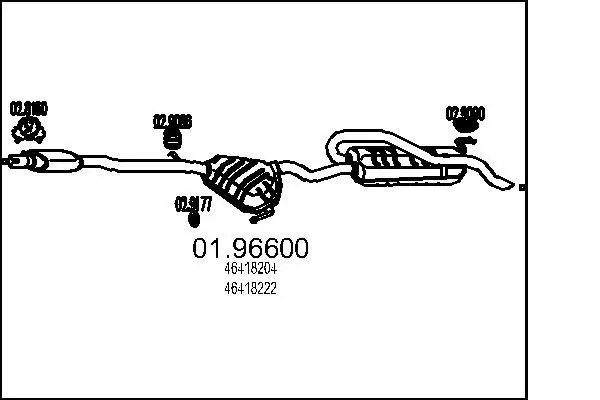 MTS 0196600 Глушитель выхлопных газов