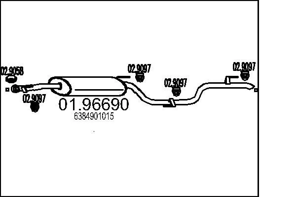 MTS 0196690 Глушитель выхлопных газов