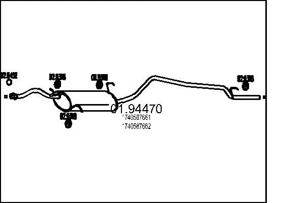 MTS 0194470 Глушитель выхлопных газов