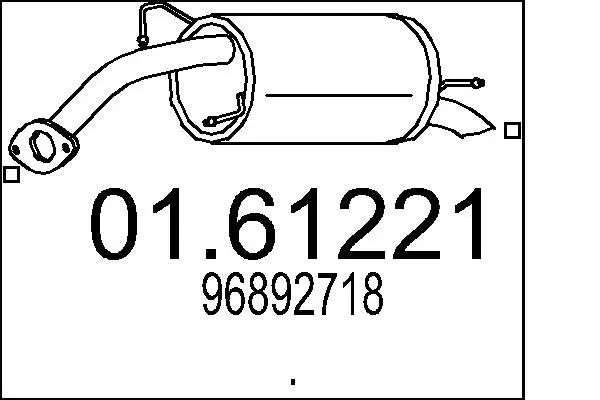 01.61221 Глушитель выхлопных газов