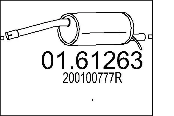 01.61263 Глушитель выхлопных газов