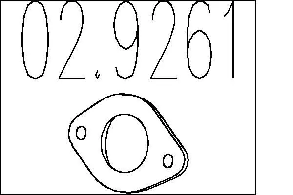 02.9261 Прокладка, труба выхлопного