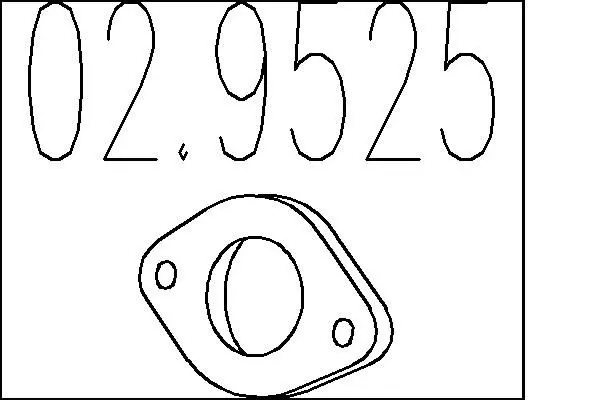 MTS 029525 Прокладка, труба выхлопного