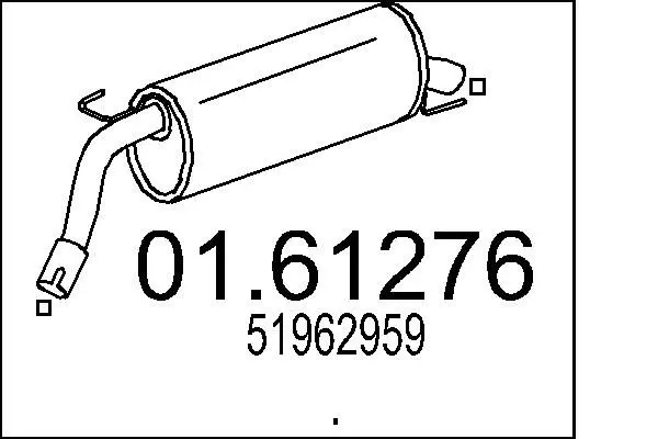 01.61276 Глушитель выхлопных газов