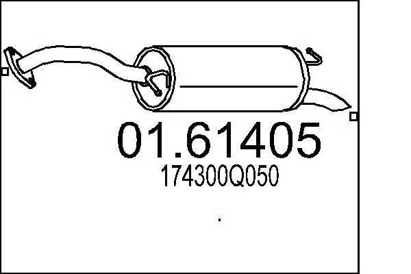 01.61405 Глушитель выхлопных газов