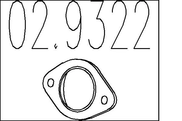 02.9322 Прокладка, труба выхлопного