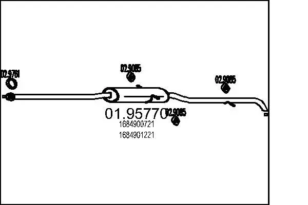 MTS 0195770 Глушитель выхлопных газов