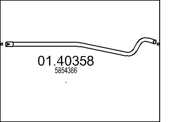 MTS 0140358 Труба выхлопного газа