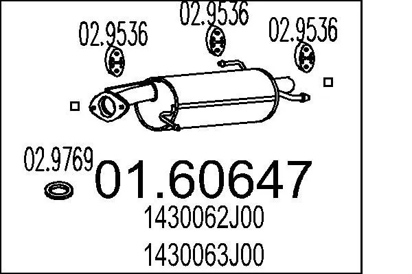 01.60647 Глушитель выхлопных газов