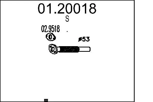 01.20018 Труба выхлопного газа