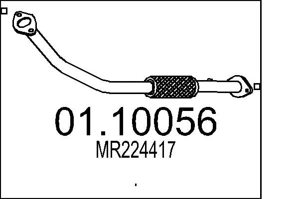 MTS 0110056 Труба выхлопного газа