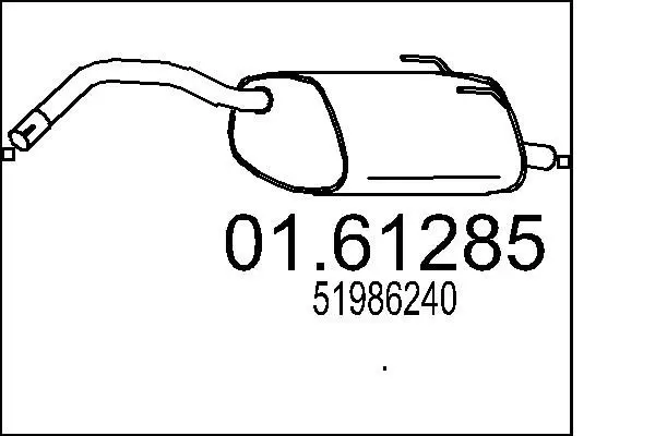 01.61285 Глушитель выхлопных газов