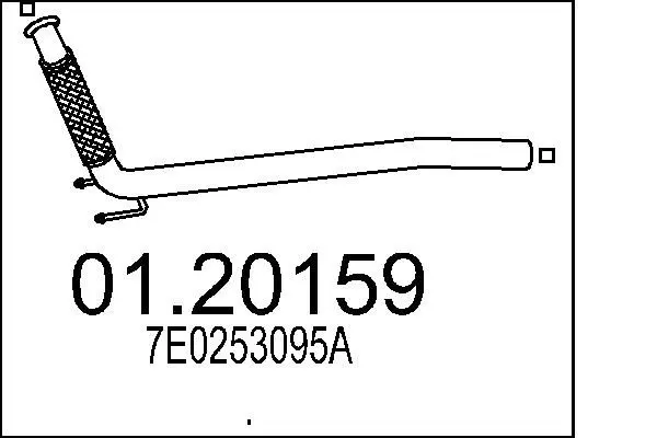 01.20159 Труба выхлопного газа