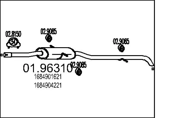 MTS 0196310 Глушитель выхлопных газов