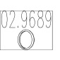 029689 Прокладка, труба выхлопного