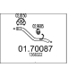 0170087 Труба выхлопного газа