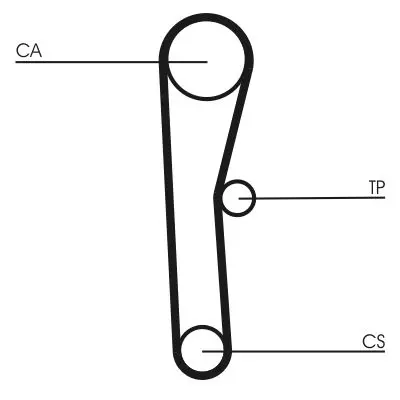 CT536 Ремень ГРМ TOYOTA / ZAZ CHANCE