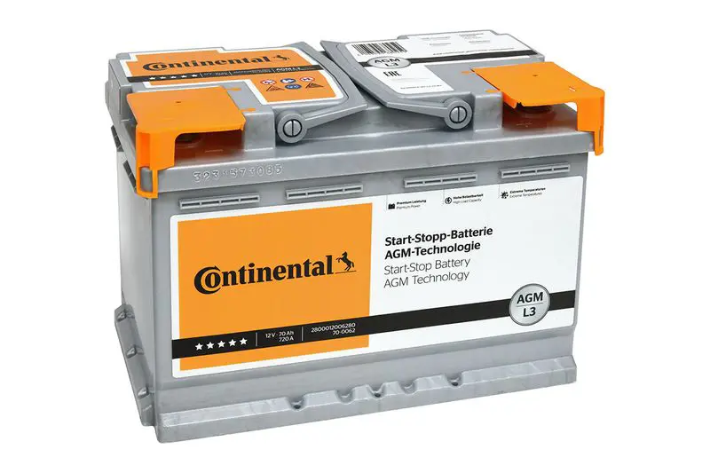 CONTINENTAL 2800012006280 Стартерная аккумуляторная