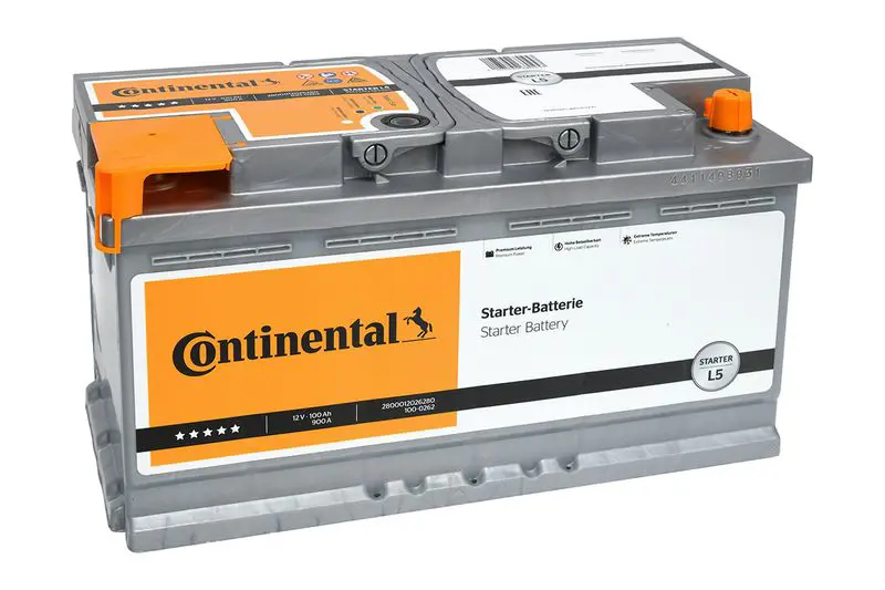 CONTINENTAL 2800012026280 Стартерная аккумуляторная