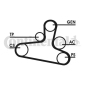 6DPK1195D2 CONTINENTAL Поликлиновой ременный комплект